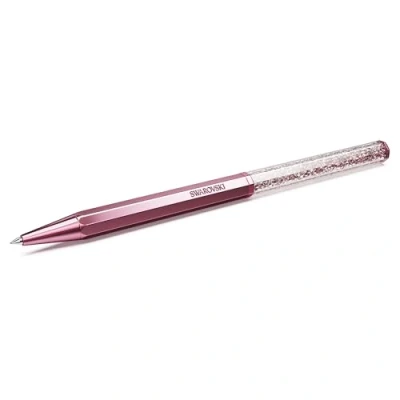 Image of Swarovski Crystalline Ballpoint Pen, Pink Lacquered Barrel with Eight Crystal Facets and More Than 400 Clear Crystals, from the Collection