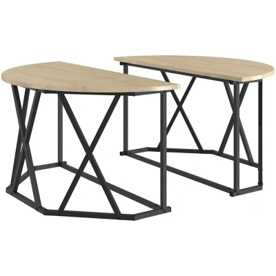 Image of vidaXL Coffee Table Sonoma Oak Engineered Wood 80 x 42 cm
