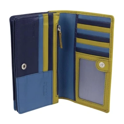 Image of Golunski Leather Ladies Purse/Wallet RFID Protected Arizona Multi