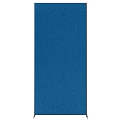 Image of Nobo Free Standing Screen Divider, Felt Surface, 1.8 m High, Impression Pro, 800 x 1800 mm, Blue, 1915525