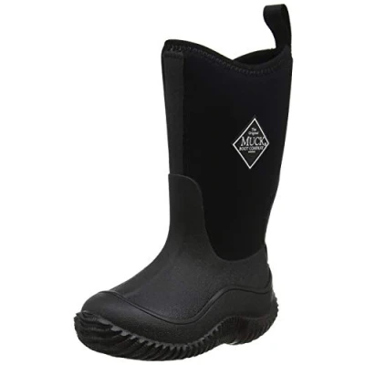 Image of Muck Boots Unisex Hale Pull On Waterproof Wellington Boot, Black, 5