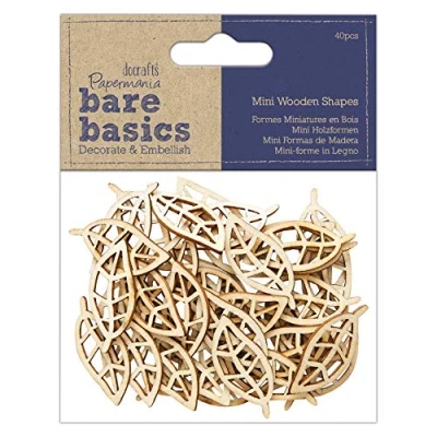 Image of Bare Basics Wooden Embellishments, Natural, N Applicable