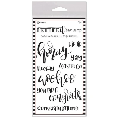 Image of Ranger Celebration Clear Stamp Set, Synthetic Material, 19.9 x 10.9 0.4 cm