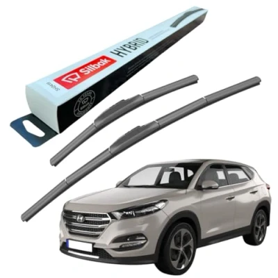 Image of Silbak Windscreen Wipers, fits for HYUNDAI TUCSON (06/2015 12/2020) Front Wiper Blades, 650mm/400mm