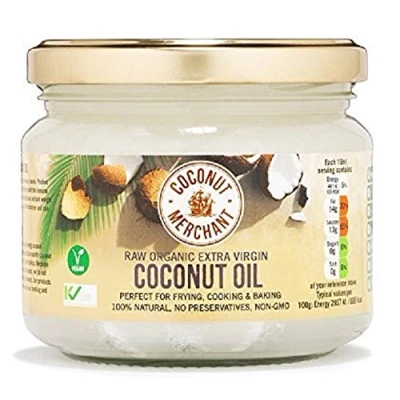 Image of Coconut Merchant Organic Oil 300mL Extra Virgin, Raw, Cold Pressed, Unrefined Ethically Sourced, Vegan, Ketogenic and 100% Natural For Hair, Skin &amp; Cooking
