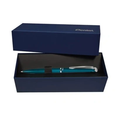 Image of Pentel EnerGel Philography Teal Barrel (Gift Boxed)