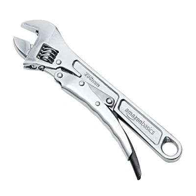 Image of Amazon Basics 10 Inch (250 mm) Locking Adjustable Wrench