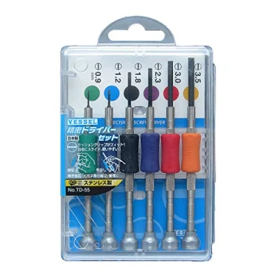 Image of VESSEL Precision Screwdriver Set TD 55 / 0.9, 1.2, 1.8, 2.3, 3.0, 3.5