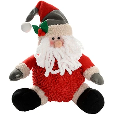 Image of WeRChristmas Sitting Santa Christmas Decoration 30 cm, Multi Colour
