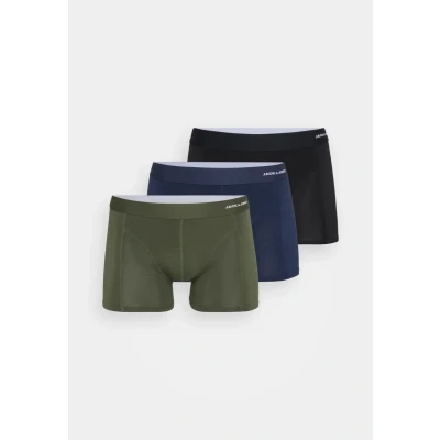 Image of Jack &amp; Jones Jacbasic Trunks 3 PACK Trunks, Men&#039;s, Size: XXL, Forest night