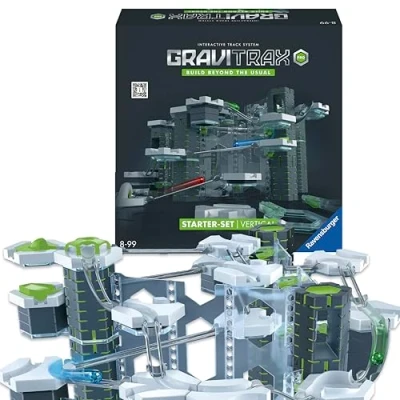 Image of Ravensburger GraviTrax PRO Starter Set Vertical Marble Run, STEM and Construction Toy for Kids Age 8 Years Up, White