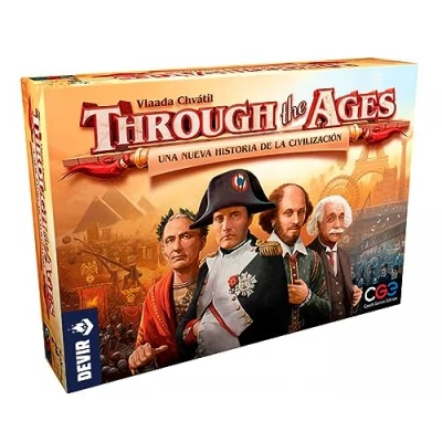 Image of Devir Through the Ages: A History of Civilization, Board Game, Family Entertaining Game (BGHTAGES)