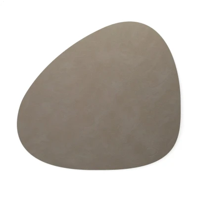 Image of LIND DNA Placemat Nupo Leather Light Grey 44 x 37 cm