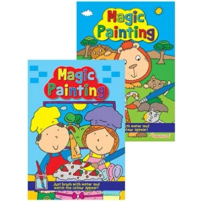 Image of Martello Uk Magic Painting Book A4, 16 Sheets, Water Based, Assorted Designs