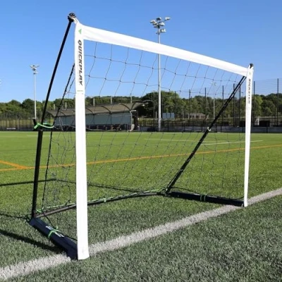 Image of QUICKPLAY Kickster PRO Soccer Goal &amp; Base Weight for Elite Training on Turf, Hardfloors or Grass [Single Goal] (8 x 5&#039;)