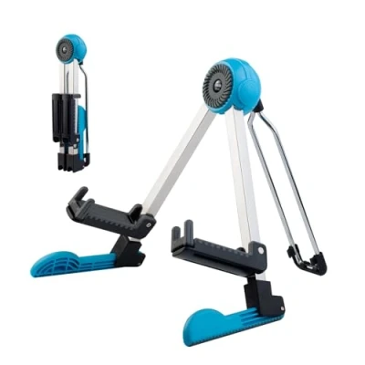 Image of GUITTO Guitar Stand Acoustic Floor Folding Holder Tripod Universal for Classical Electric Guitars Bass Ukulele Violin Banjo Mandolin GGS 03