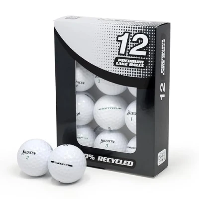 Image of Second Chance Recycled Lake Golf Balls, 12 Pack Grade A for Srixon Soft Feel White