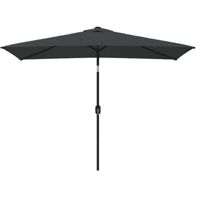 Image of vidaXL Garden Parasol with Metal Pole 300x200 cm Anthracite