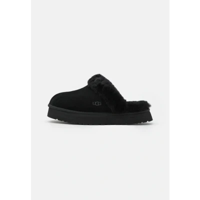 Image of UGG Disquette Slippers, Women&#039;s, Size: 3, Black Suede
