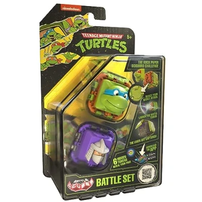 Image of Battle Cubes Ninja Turtles Leonardo Vs Shreder, Set of 2