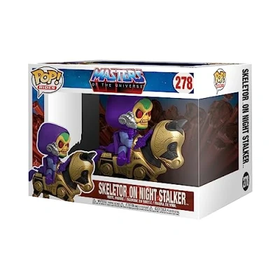 Image of Funko POP! Rides: Masters Of the Universe Skeletor With Night Stalker Collectable Vinyl Figure Gift Idea Official Merchandise Toys for Kids &amp; Adults TV Fans