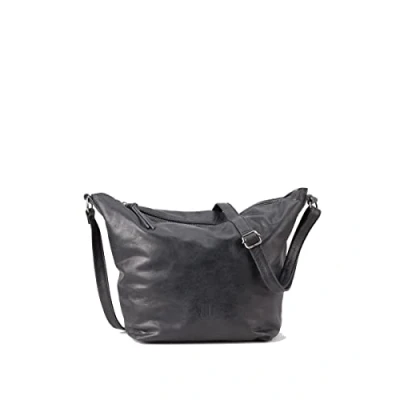 Image of Biba Genuine Leather Utah Cream Out UTC2LO Women&#039;s Shoulder Bag Long Handle Zip, black