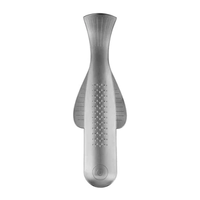 Image of Alessi Boga VS06 Ginger Grater Steel AISI 430 Mat, Silver, 18.5 x 5.7 1.8 cm