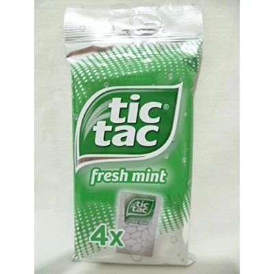 Image of TIC TAC Fresh Mint, Intense Strawberry Fields, Lime &amp; Orange (64g) (Fresh Mint)