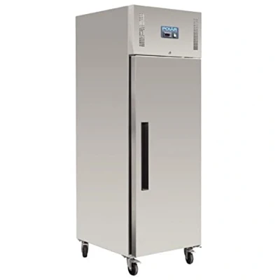 Image of Polar Refrigeration G Series 300W Upright Fridge 600 Litre, Stainless Steel, 2C to 5C, 2000(H)x680(W)x815(D)mm, Energy Rating C, 3 Shelves, Usable Capacity: 376 Ltr, R600a G592