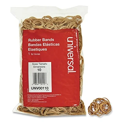 Image of Rubber Bands, Size 10, 1 1/4 x 1/16, 3400 Bands/1lb Pack