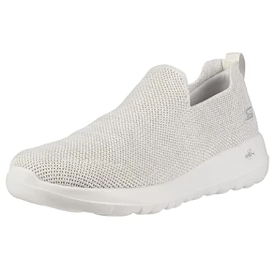 Image of Skechers Womens Go Walk Max Athletic Air Mesh Slip on Walking Shoe Sneaker, Off White, 11.5 US
