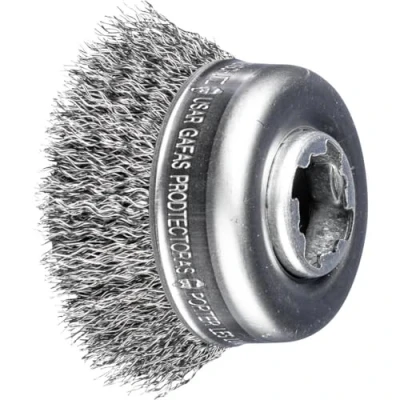 Image of PFERD Cup Brush, Diameter 60 mm, unbraided, 0.30 mm Steel Wire, X Lock Socket, 43468922 for Quick and Comfortable Tool Changes