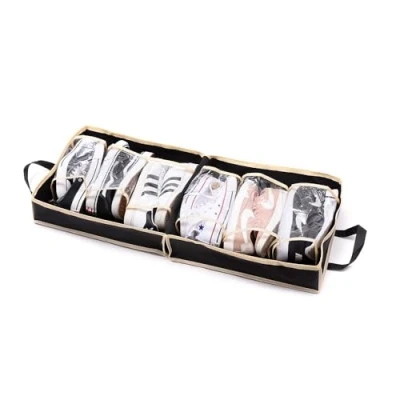 Image of Travel Shoe Bag Storage Organiser Luggage Portable (Black)