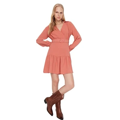 Image of Trendyol Dress Brown A line
