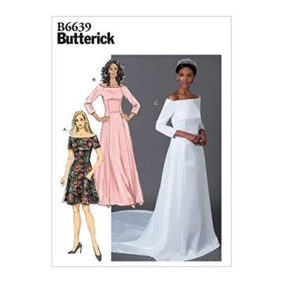 Image of Butterick Sewing Pattern 6639 (E5) Misses Dress 1422