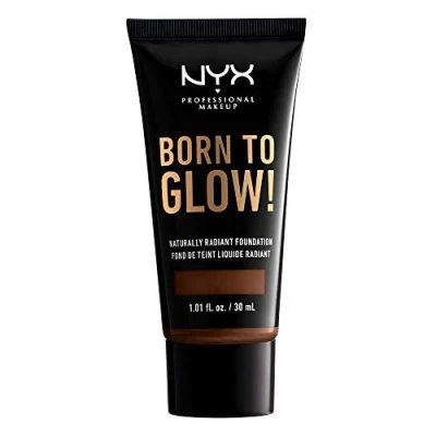 Image of NYX PROFESSIONAL MAKEUP Born To Glow Naturally Radiant Foundation, Medium Coverage Deep Walnut