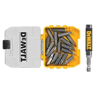 Image of DEWALT DWAF2058CS 18 pc. Compact Magnetic Drive Guide Set, Yellow