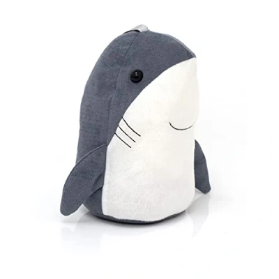 Image of Carousel Home Shark Fabric Door Stop Sea Life Nautical Doorstop Novelty Indoor Ocean Marine Animal Fish Stopper Weighted