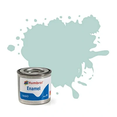 Image of Humbrol Model Paint AA0727 No 65 Aircraft Blue Matt Tinlet 1 (14ml), Enamel Paints for Models, Plastic, Metal, Wood, Glass, Ceramics and More, Touch Up Hobby Craft