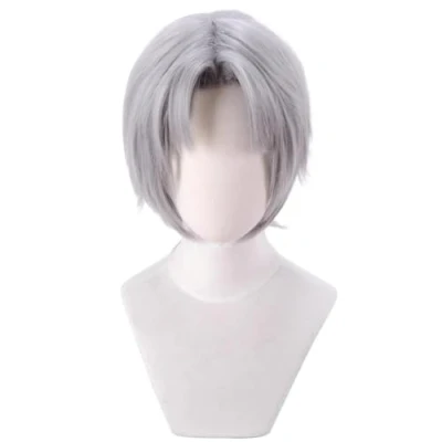 Image of Anime Cosplay Wig Dante Silver Grey Short Halloween Costume Wig,For Christmas Carnival Party