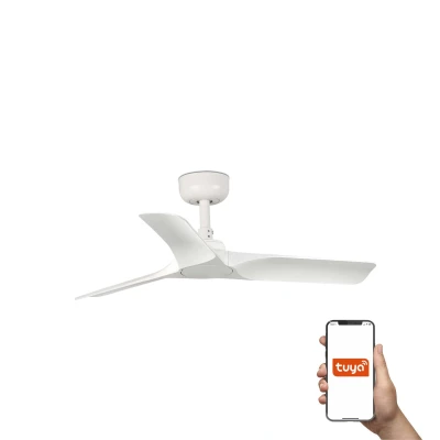Image of Hey Small 3 Blade Ceiling Fan Matt White Tuya Smart System