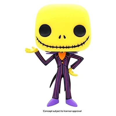 Image of Funko POP! Disney: the Nightmare Before Christmas Blacklight Jack Skellington Collectable Vinyl Figure Gift Idea Official Merchandise Toys for Kids &amp; Adults Movies Fans