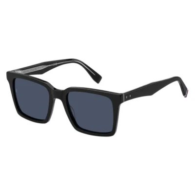 Image of Tommy Hilfiger Unisex Sunglasses, Size: 53, Black