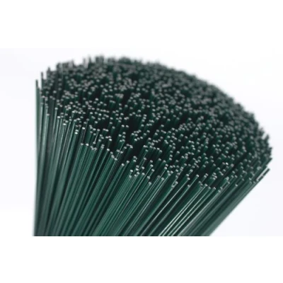 Image of Smithers Oasis 22 Gauge Thin Green Floristry Cut Wire 14&quot; Lengths 250g Pack