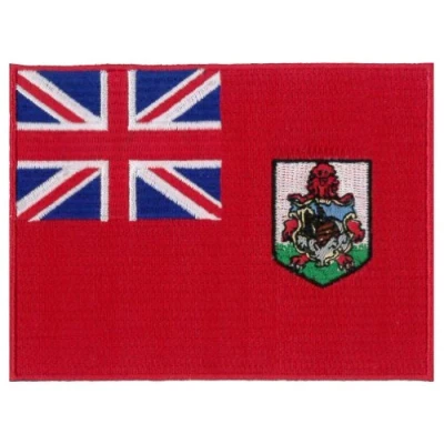 Image of Klicnow Bermuda (embroidered) Country Flag Patch 12 cm X 9cm (4 3/4&quot; 31/2&quot;) approx