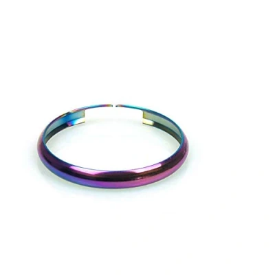 Image of Oldbones Stainless Steel Smart Key Fob Ring Rim Trim Cover Replacement For R55 R56 R57 R58 R59 R60 chrome multicolor