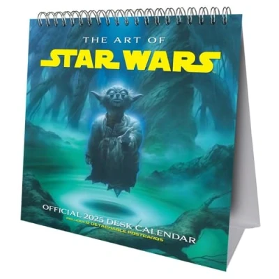 Image of 2025 Calendar Star Wars Classic Month to View Desk Easel Official Product