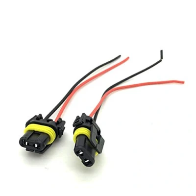 Image of 9006/HB4 9005/HB3 9012/HIR2 Headlight bulb repair socket connector plug wire Pack of 2