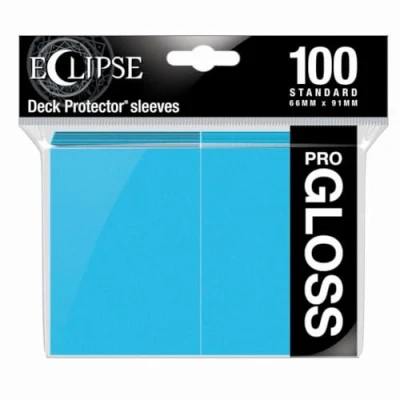 Image of Ultra Pro E 15603 Eclipse Gloss Standard Sleeves (100 Pack) Sky Blue