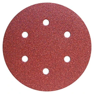 Image of 25 x 150mm Sanding Discs Sandpaper 6 Holes Pads GLS3 (Grit 40)